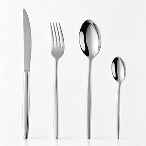 Juego de Cubiertos Modernos de Acero Inoxidable, Cuchillo, Tenedor, Cuchara, Cuchara de Té, Cuchara de Café para Restaurantes, Hogares, Hoteles y Uso Diario - Product Image 1