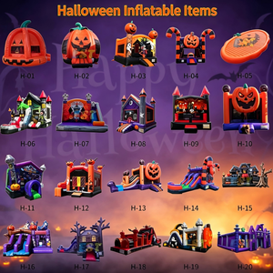 <span class=keywords><strong>Château</strong></span> Gonflable Commercial d'Extérieur pour Enfants, Thème Ferme de Citrouilles d'Halloween, avec Toboggan Aquatique Double Voie et <span class=keywords><strong>Château</strong></span> de Sauts - Product Image 5