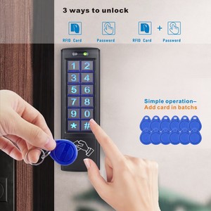 <span class=keywords><strong>Proximity</strong></span> <span class=keywords><strong>Reader</strong></span> RFID Hệ thống kiểm soát truy cập thẻ Standalone Bàn phím kiểm soát truy cập 125Khz - Product Image 3