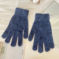 Mitaines en coton acrylique imprimées sur mesure gants de tricot d'hiver pour les sports de plein air confortable quotidien décontracté cyclisme chaleur plaine