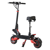 Scooter Eléctrico Plegable Todoterreno para Adultos, 1600W, 48V, Batería de Litio, Alcance de 50 km, Velocidad de 50 km/h, Marco de Aleación de Aluminio con Asiento