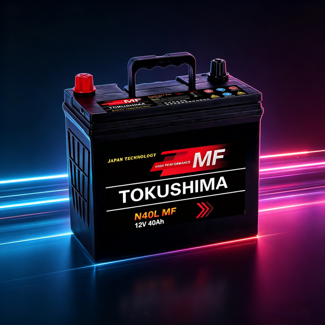 TOKUSHIMA N40 32C24 MF 40Ah 12V High Performance JIS Standard Sealed Lead Acid Car Battery for Cars Boats Golf Carts Starting