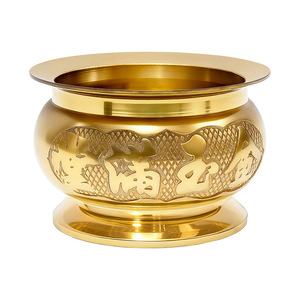 Top Cup Metal Incense Burner Gold Plated <b>Hand</b> Made For Home Decoration - Product Image 1