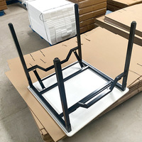 Meubles modernes pour la maison, table pliante portable, table pliante en acier inoxydable, bureau pour la maison, salle à manger, restaurant