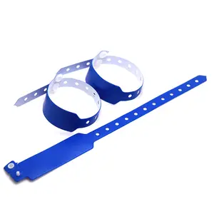 Hochwertige kunden spezifische wasserdichte Vinyl Armband PVC Event Armband Kunststoff Snap Vinyl Armbänder für die Förderung
