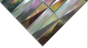 Carreaux de <span class=keywords><strong>mur</strong></span> Stratifié Cuisine Backsplash <span class=keywords><strong>Blanc</strong></span> Paillettes Carrelage Mosaïque En Verre Recyclé - Product Image 6