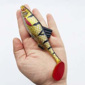 Appâts de pêche <span class=keywords><strong>à</strong></span> queue en t souple 15cm 26g Design réaliste pour l'<span class=keywords><strong>action</strong></span> de naufrage en eau douce salée - Product Image 2