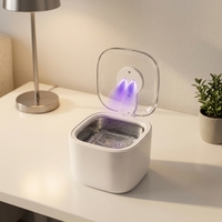 Aksesoris GT-M5 Pembersih Ultrasonik Mini Portabel Elektrik dengan Timer Digital 350ml untuk Pembersihan Perhiasan dan Alat Kedokteran Gigi