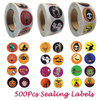 Regalos Personalizados, Papel Recubierto, Adhesivo Rectangular con Dibujos Animados, Laminado Impermeable, Rollo de Etiquetas Impresas a Color Personalizadas, Manualidades para Regalos