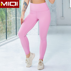 Compression Super Soft Yoga Girls <strong>Leggings</strong> <strong>Shiny</strong> pink Gym Workout <strong>Leggings</strong> Spandex Tummy Control <strong>Ladies</strong> Yoga Pants - Product Image 3