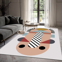 Tapis faits à la machine modernes personnalisés de haute qualité livraison directe motif géométrique imprimé en 3D grands tapis pour la maison salon