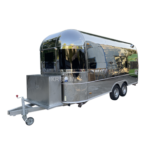 Conteneur à donuts en acier inoxydable, remorque de concession de jus de style américain, fenêtre de service commerciale, camion de restauration, chariot de vente de hot-dogs - Product Image 2