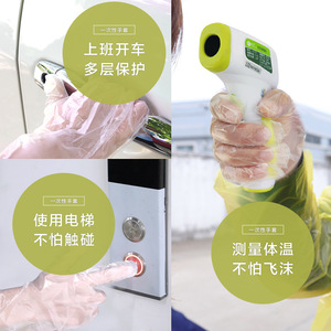 Disposable Plastic Gloves Transparent Pe Film 0.1 0.2mm Thickness For Catering Kitchen Use - Product Image 5