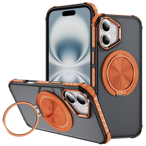 Custodia per telefono con supporto da dito girevole a 360 ° per <span class=keywords><strong>iPhone</strong></span> 16 15 14 Plus <span class=keywords><strong>11</strong></span> 12 13 <span class=keywords><strong>Pro</strong></span> Max 16 SE staffa magnetica <span class=keywords><strong>Cover</strong></span> <span class=keywords><strong>rigida</strong></span> opaca - Product Image 1