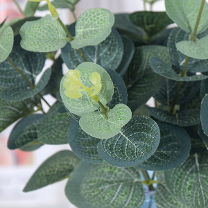 Feuillage artificiel d'eucalyptus et d'<span class=keywords><strong>arbre</strong></span> à monnaie, fleurs artificielles en soie de style amazonien, fleurs artificielles au toucher réel - Product Image 3