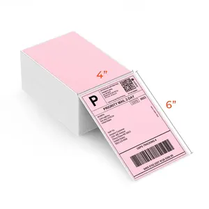 Adesivo personalizzato 4x6 autoadesivo stampante codice a barre carta adesivo etichetta diretta rotolo di etichetta termica