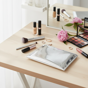 Pochette à rouge à lèvres brillante effet miroir, trousse de maquillage hydrofuge, pochette de voyage brillante pour maquillage - Product Image 5