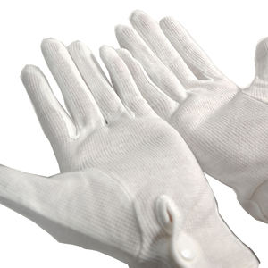 Guantes de Algodón Blancos Antideslizantes con Puntos de PVC, 100% Algodón, para Camareros, Conductores y Funerales - Product Image 6