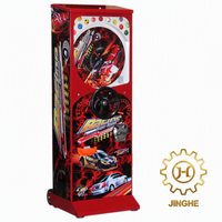 Machine distributrice de jeu de course avec volant rotatif à monnayeur, distributeur de bonbons et jouets pour enfants