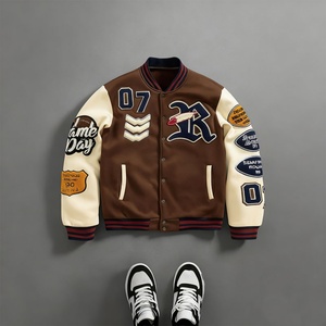 Chaqueta de Béisbol para Hombre 2025 American Street Chenille 3D, Bordada e Impresa, Chaqueta Varsity Casual de Invierno para Hombre - Product Image 1
