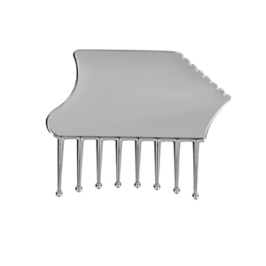 Planche de massage Gua Sha tendance en métal, peigne de massage en alliage de zinc pour le cuir chevelu et outil de beauté Gua Sha pour le visage - Product Image 3