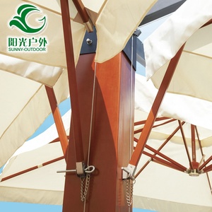 Sombrilla de Jardín Tipo Pagoda, Parasol de Madera Indonesio, 800*800 CM - Product Image 4