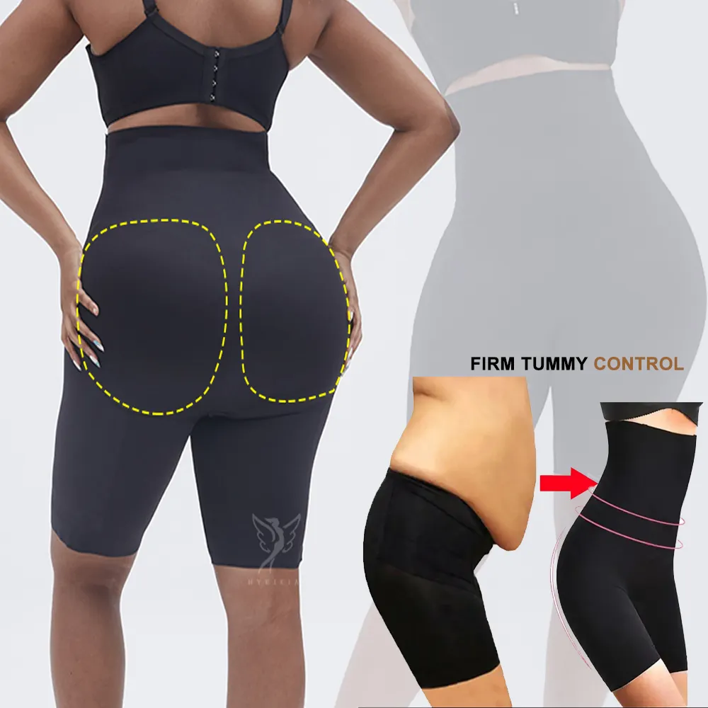 Hygieia Cintura alta Control de barriga Muslo Forma sin costuras Bragas Adelgazantes Hip Enhancer Butt Lifter Shaper Shorts