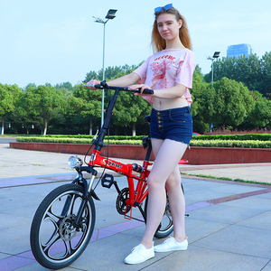 Bicicleta de Montanha com Velocidade Variável Direto da Fábrica, Bicicleta de Montanha de 26/24 Polegadas com Roda Integrada, Bicicleta Dobrável com Freio a Disco para Estudantes - Product Image 2
