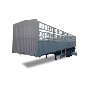Semirremolque <span class=keywords><strong>Agrícola</strong></span> de Pared Alta al Mejor Precio para el Transporte de Animales y Vegetales con Reja - Product Image 4