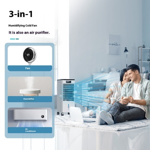 3-in-1 Air <b>Cooler</b> 3000m3/h Airflow Ion Purification Water Conditioner Portable Personal With Remote Plastic Air <b>Cooler</b> Fan - Product Image 2
