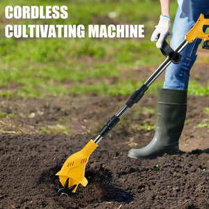 Mini Cultivador Inalámbrico, 330 RPM, Cultivador Manual <span class=keywords><strong>para</strong></span> Jardinería, Cultivador Eléctrico con 2 Baterías, Rotocultivador de Jardín - Product Image 6