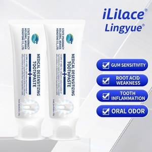 <span class=keywords><strong>Pasta</strong></span> <span class=keywords><strong>Dental</strong></span> Herbal <span class=keywords><strong>Desensibilizante</strong></span> de Grado Médico ILilace, Blanqueadora, Protección Anticaries, Aliento Fresco Duradero para Uso Doméstico - Product Image 2