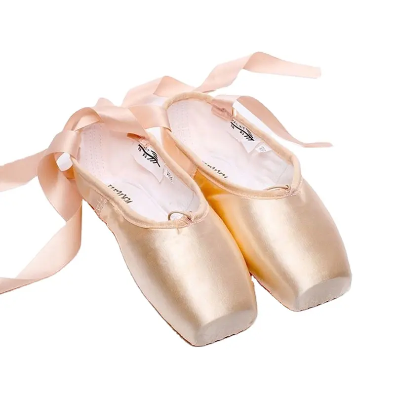 Groothandel Professionele Ballet Dans Schoenen Satijn Flesh Ballet Punt Schoenen Voor Meisjes Zapatillas Ballet Schoenen