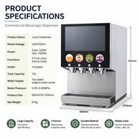 Fabrieksdirect fruitconcentraat sapdispenser commerciële sapdispenser aangepaste logo & smaak stickers 220V