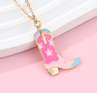 Accessoires de danse à la mode pour femmes, collier en métal en forme de chaussure à talons hauts pour filles, femmes, femmes