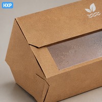 Boîte à clapet en kraft personnalisée avec fenêtre transparente