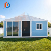 Maison préfabriquée en conteneur de 40 pieds avec 3 chambres, salle de bain et cuisine