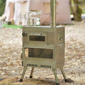 Réchaud à bois portable pour l'extérieur, cuisinière <span class=keywords><strong>de</strong></span> <span class=keywords><strong>camping</strong></span> pliable, chauffage <span class=keywords><strong>de</strong></span> tente/barbecue <span class=keywords><strong>de</strong></span> jardin, gril en acier inoxydable, cuisinière <span class=keywords><strong>de</strong></span> <span class=keywords><strong>camping</strong></span> à bois - Product Image 1