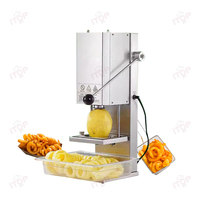 Snack Shops 3-10 Mm Réglable En Acier Inoxydable Spirale Coupe-Pommes De Terre Twister Frites Machine pour Frites Frisées/Frites Frisées