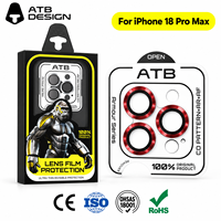 Protection d'objectif d'appareil photo en verre trempé ATB Wholesale pour iPhone 18 Pro Max