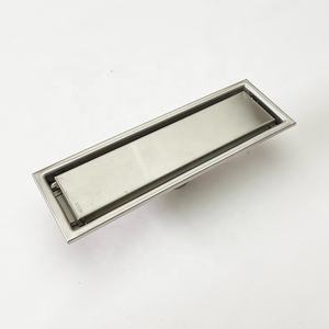 OEM ODM โรงงานป้องกันกลิ่นฝังกระเบื้องเซรามิกที่ซ่อนอยู่ท่อระบายน้ำห้องน้ำสแตนเลสเชิงเส้นท่อระบายน้ำห้องอาบน้ำฝักบัว - Product Image 5