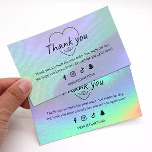 Tarjetas holográficas personalizadas, elegantes, de lujo, a la moda, con logotipo - Product Image 4