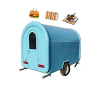 Outdoor Mobile Kitchen Hot Dog Cart, Pizza Food Truck