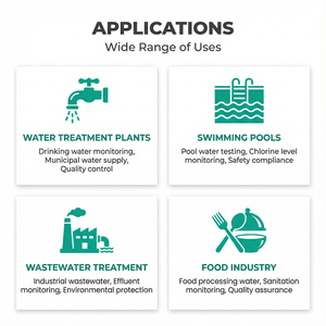 Pena Penguji Klorin Kolam Renang <span class=keywords><strong>Digital</strong></span> Bebas Reagen OEM/ODM Dapat Disesuaikan untuk Pemantau Kualitas Air Kolam Renang dan Spa - Product Image 5