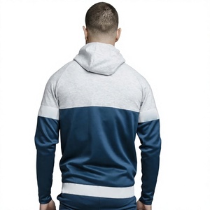 Nouveau sweat à capuche personnalisable pour homme, double couche, fermeture éclair, manches longues, polyester/coton, respirant, écologique, style décontracté urbain - Product Image 4