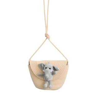 Bolso bandolera de paja, bolso de hombro moderno para el verano, bolso de playa informal, monedero de cuerda de algodón para teléfono, estilo influencer. - Product Image 5