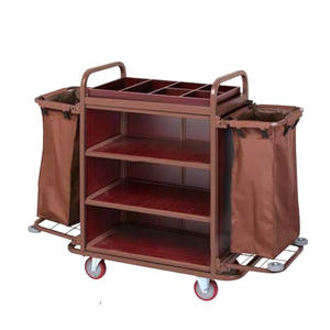 Chariot de service pour <span class=keywords><strong>chambre</strong></span> <span class=keywords><strong>d</strong></span>'hôtel et usage en resort - Chariot de nettoyage, de rangement et de <span class=keywords><strong>d</strong></span>échets multi-usages - Product Image 4