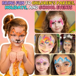 Pintura Facial Profesional Lavable en Pastel, 12 Colores, Nueva Llegada, Venta al por Mayor, Pintura Facial No Tóxica - Product Image 3