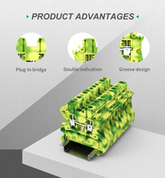 UT série remplacement 2.5mm vis Type Din Rail bornier fil de terre connecteur Contact 1000V pour projet d'électricité
