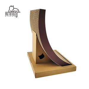Yüksek kalite Modern stil oluklu kedi ağaçları <span class=keywords><strong>Scratcher</strong></span> karton ambalaj içinde interaktif kağıt oyuncak - Product Image 2